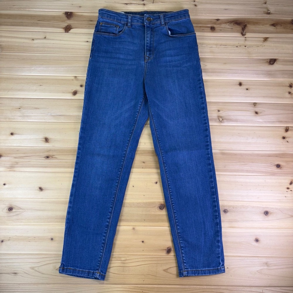 Collusion x011 Jeans Womens 28 Slim Mom Straight Leg High Rise Denim Blue Jeans